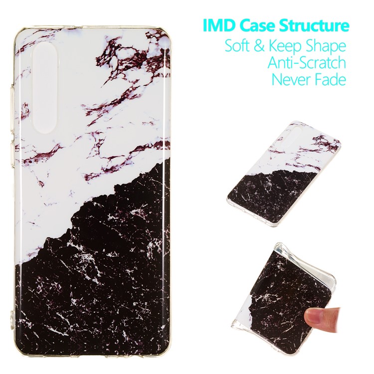 Marble Pattern IMD TPU Back Shell for Huawei P30 - Style C-1