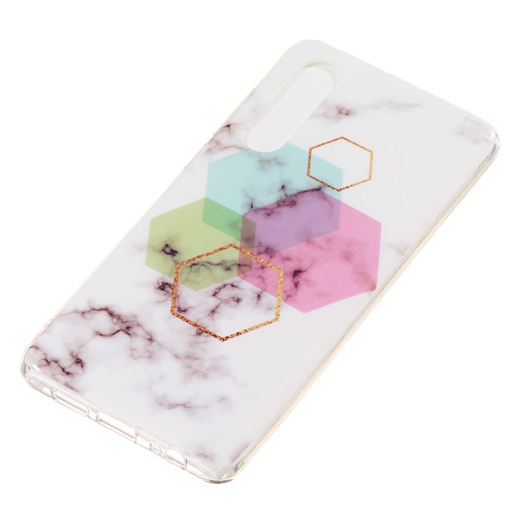 Marble Pattern IMD TPU Phone Cover for Huawei P30 - Style E-3