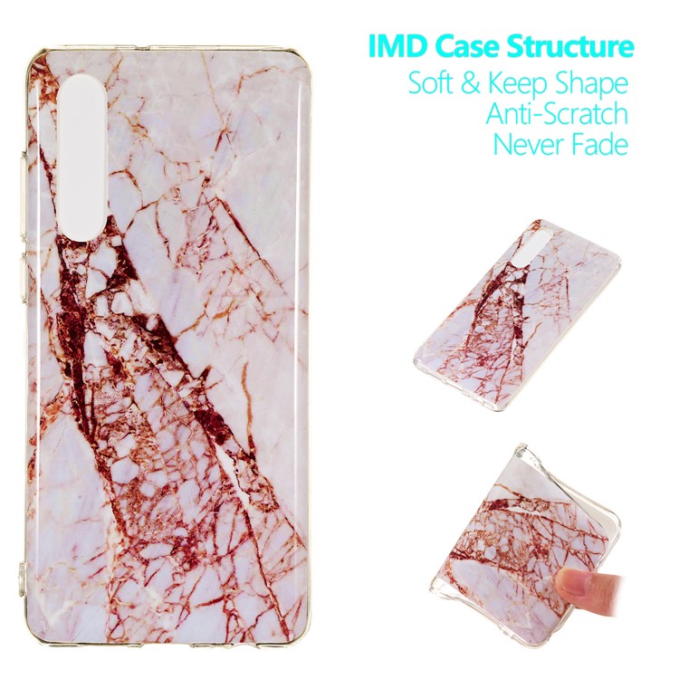 Marble Pattern IMD TPU Cell Phone Case for Huawei P30 - Style P-1
