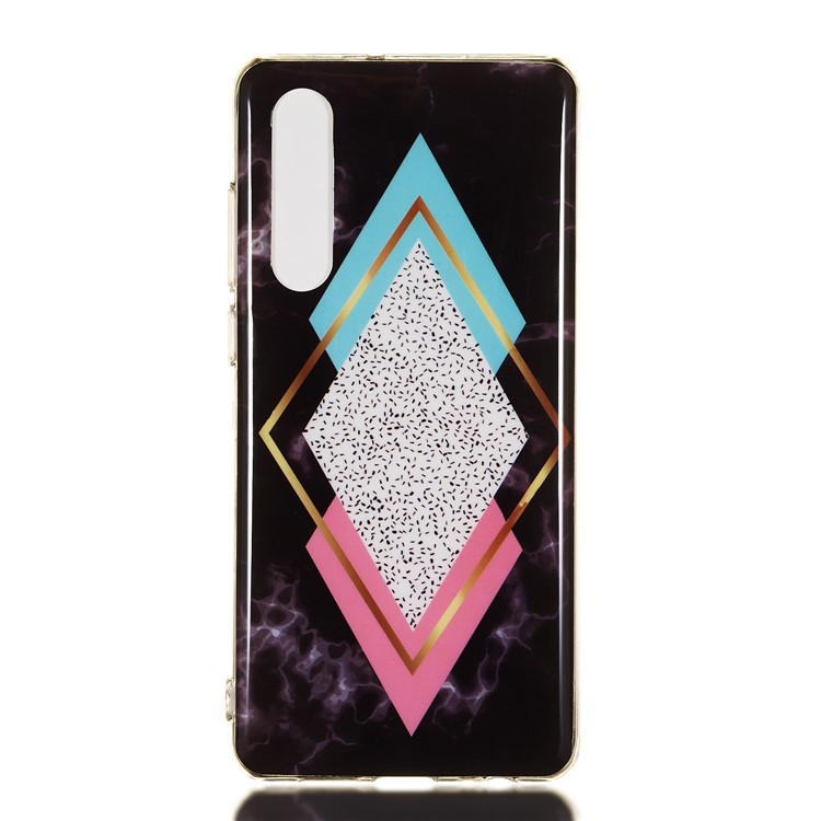 Marble Pattern IMD TPU Case Accessory for Huawei P30 - Style R-2