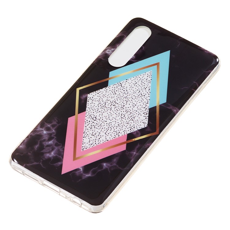 Marble Pattern IMD TPU Case Accessory for Huawei P30 - Style R-3