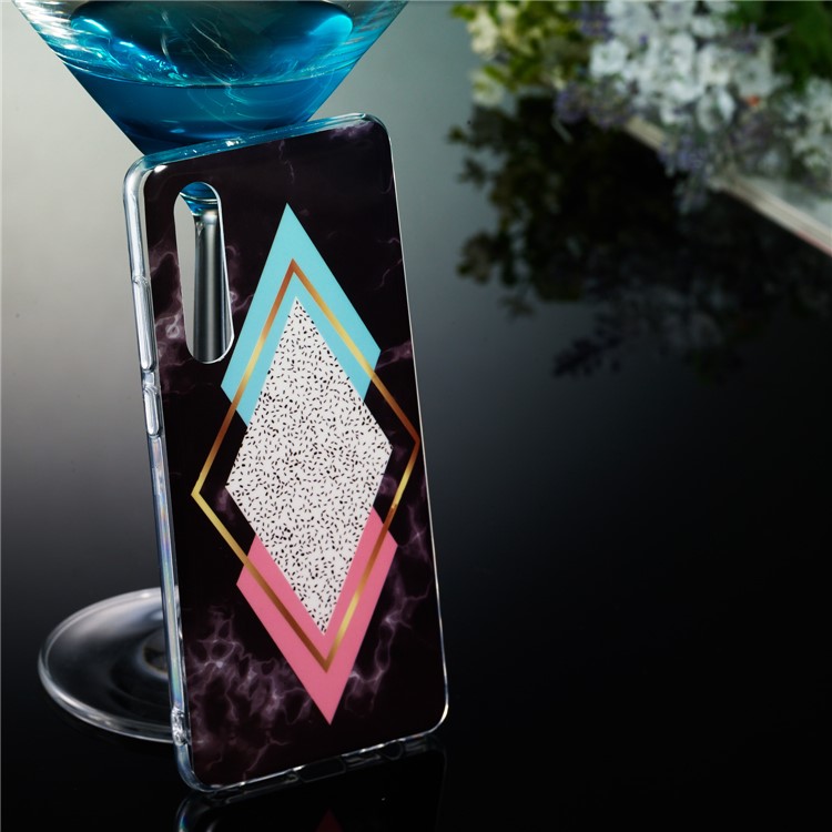 Marble Pattern IMD TPU Case Accessory for Huawei P30 - Style R-5