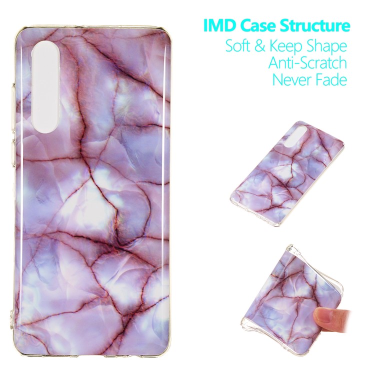Marble Pattern IMD TPU Back Phone Casing for Huawei P30 - Style S-1