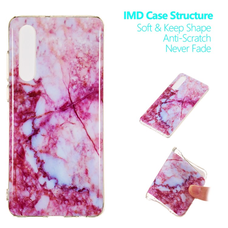Marble Pattern IMD TPU Soft Protective Case for Huawei P30 - Style U-1
