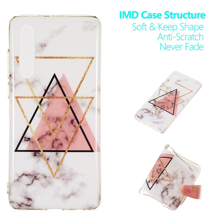 Marble Pattern IMD TPU Protective Cover for Huawei P30 - Style V-1