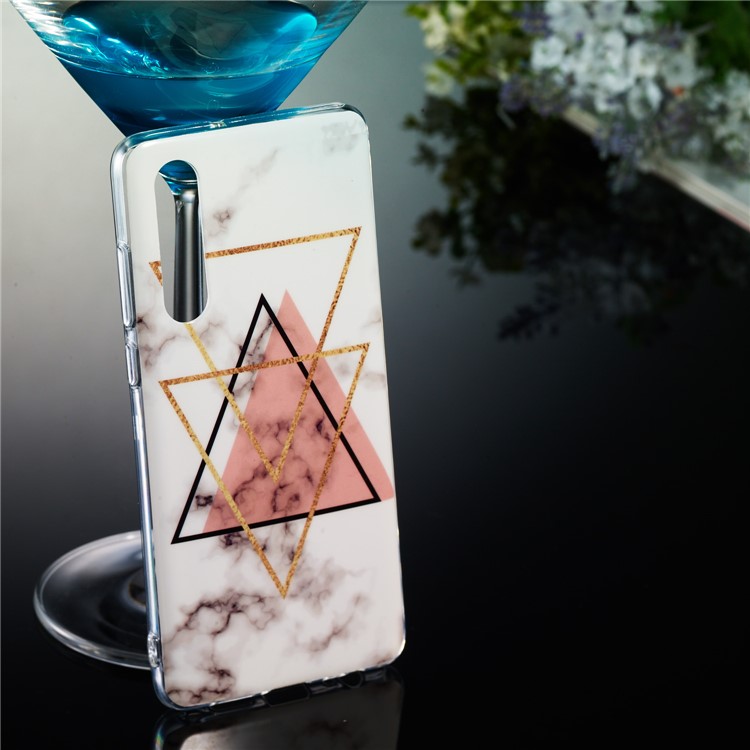 Marble Pattern IMD TPU Protective Cover for Huawei P30 - Style V-5