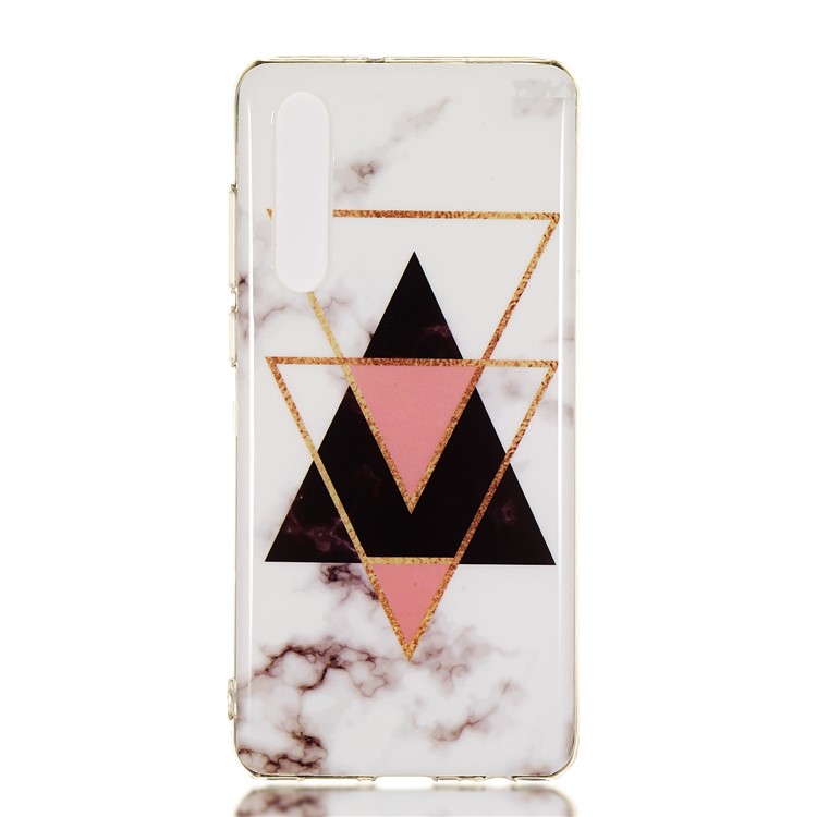 Marble Pattern IMD TPU Back Cover Protector for Huawei P30 - Style X-2