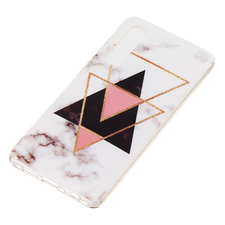 Marble Pattern IMD TPU Back Cover Protector for Huawei P30 - Style X-3