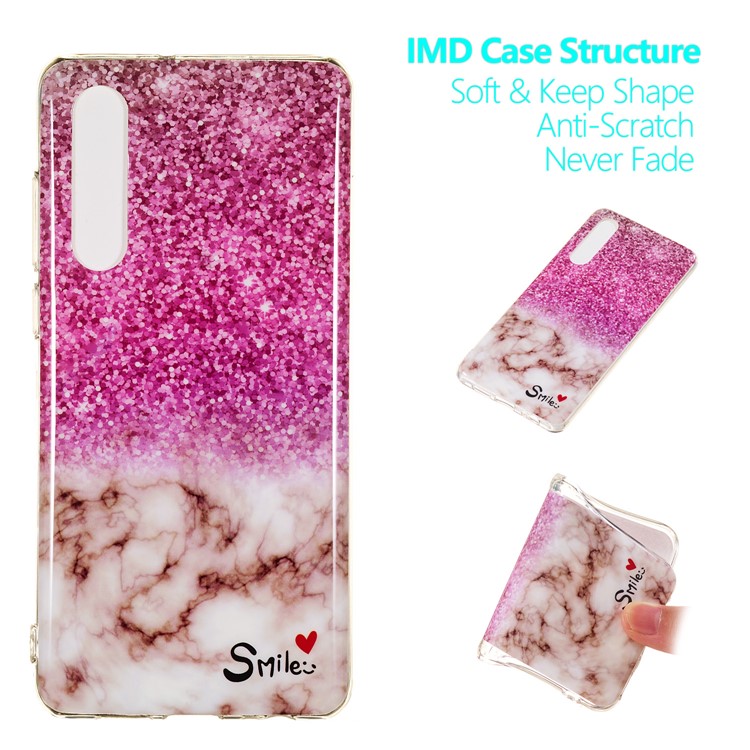 Marble Pattern Printing IMD TPU Phone Case for Huawei P30 - Style A-1