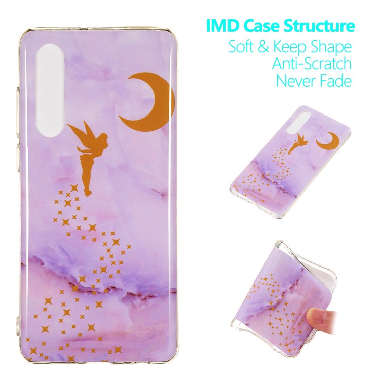 Marble Pattern Printing IMD TPU Phone Cover for Huawei P30 - Style B-1