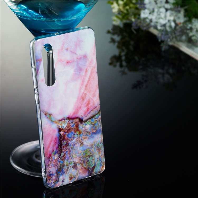 Marble Pattern Printing IMD TPU Phone Shell for Huawei P30 - Style C-5