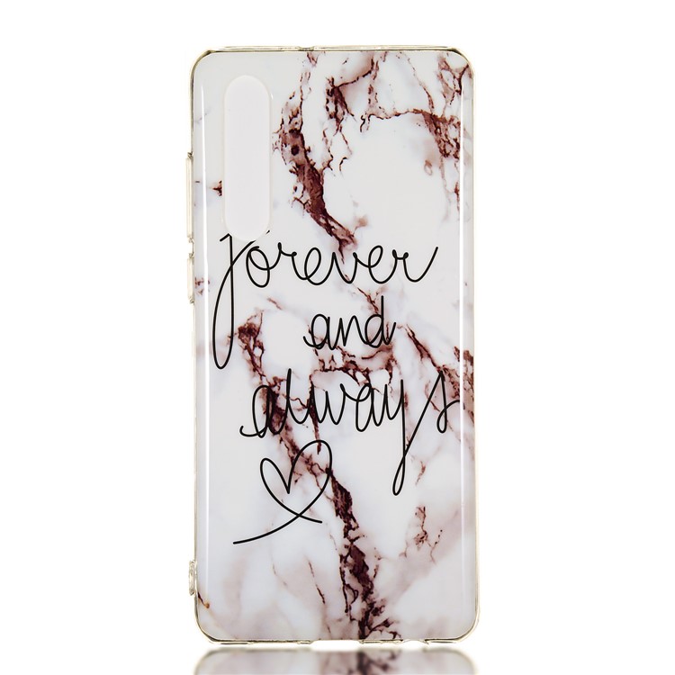 Marble Pattern Printing IMD TPU Phone Casing for Huawei P30 - Style D-4