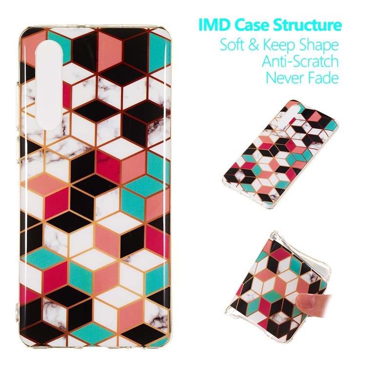 Marble Pattern Printing IMD TPU Protective Cover for Huawei P30 - Style H-1