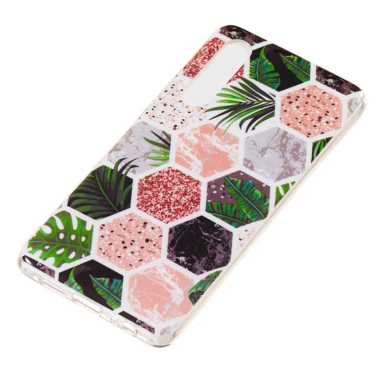 Мраморный Рисунок Печати IMD ТПУ Задняя Крышка Для Huawei P30 - Стиль Я-3