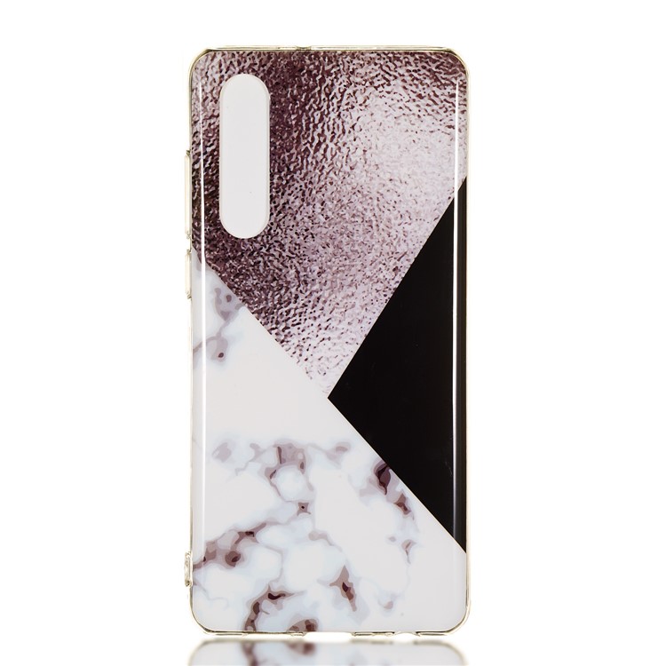 Marble Pattern Printing IMD Soft TPU Back Cover for Huawei P30 - Style J-4
