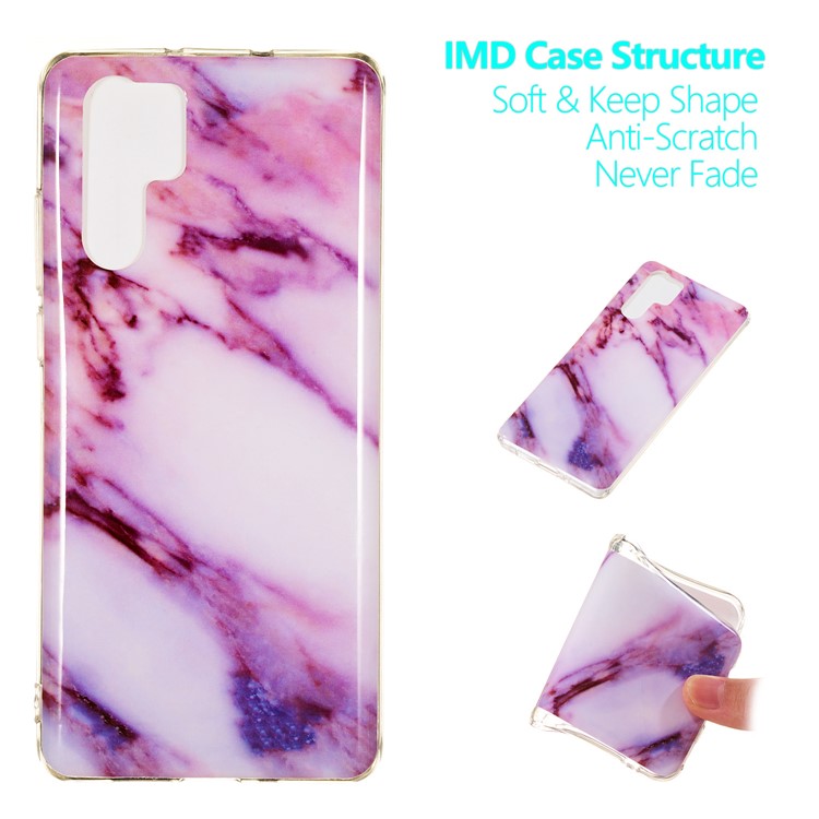 Marble Pattern IMD TPU Soft Back Case for Huawei P30 Pro - Style A-1