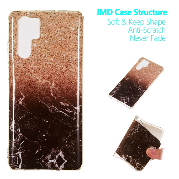 Marble Pattern IMD TPU Soft Back Cover for Huawei P30 Pro - Style B-1