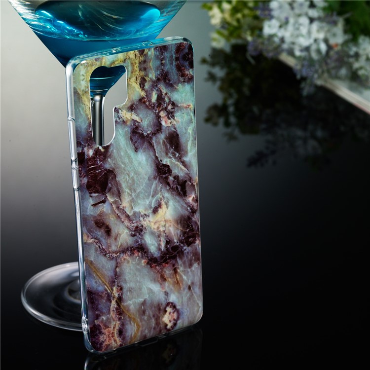 Marble Pattern IMD TPU Soft Back Casing for Huawei P30 Pro - Style D-5