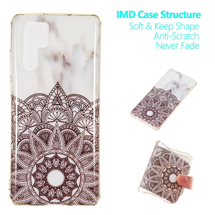 Marble Pattern IMD Flexible TPU Soft Back Case for Huawei P30 Pro - Style L-1