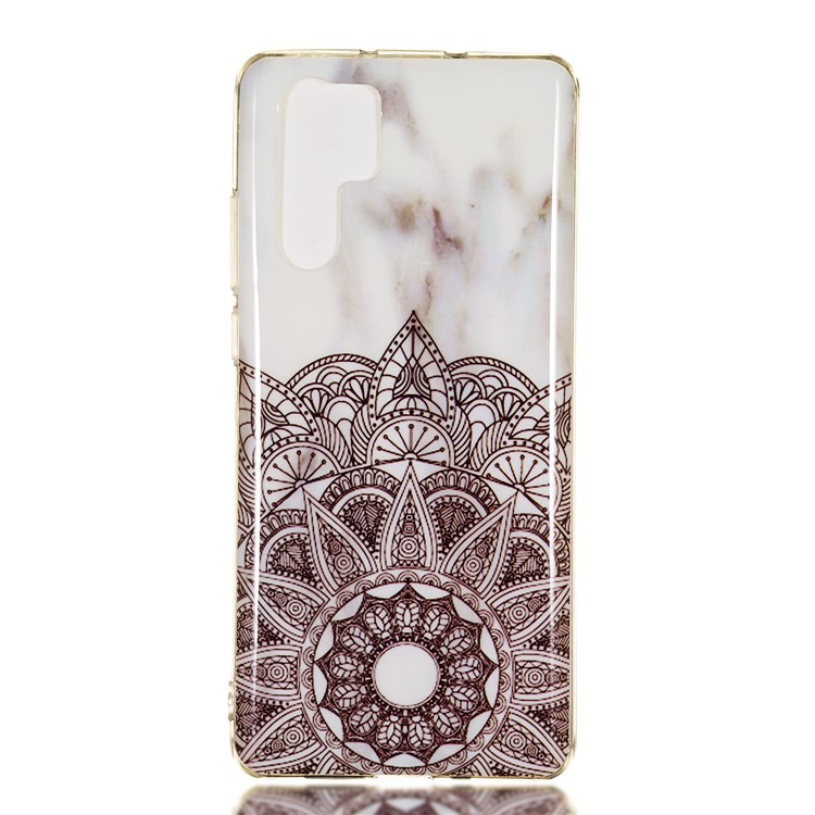 Marble Pattern IMD Flexible TPU Soft Back Case for Huawei P30 Pro - Style L-2
