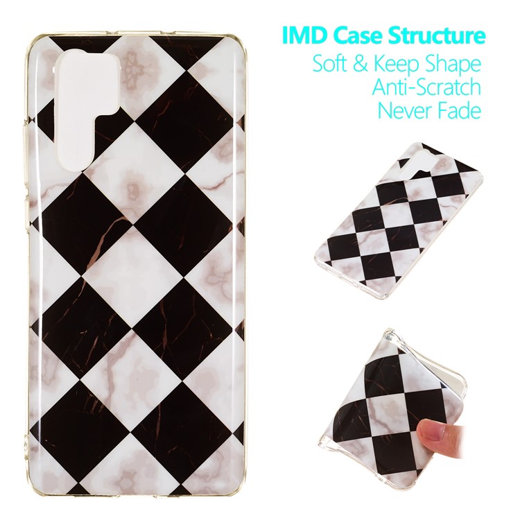 Marble Pattern Printing IMD TPU Phone Shell for Huawei P30 Pro - Style C-1