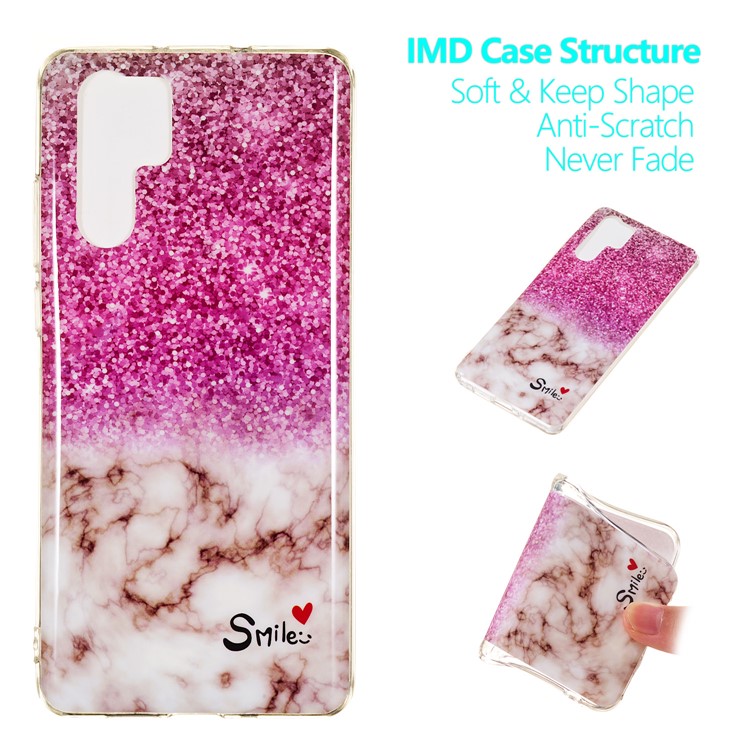 Marble Pattern Printing IMD TPU Phone Casing for Huawei P30 Pro - Style D-1