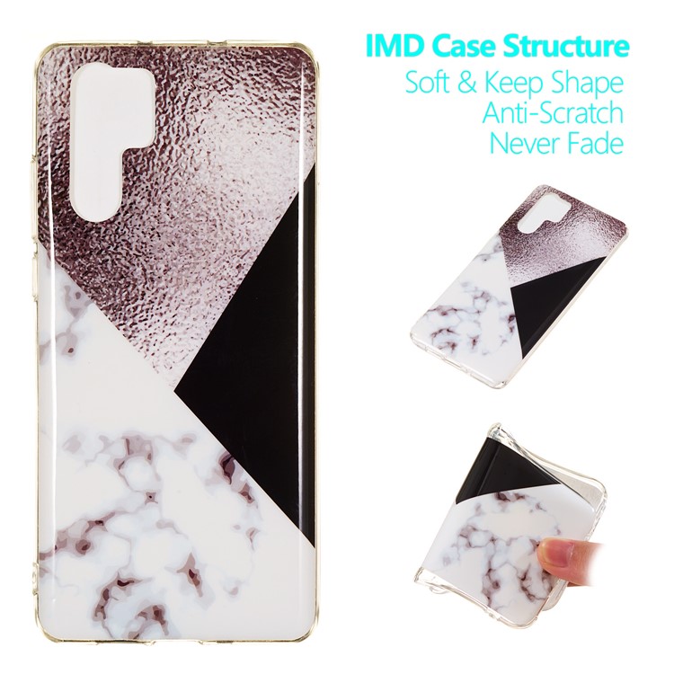 Marble Pattern Printing IMD TPU Mobile Phone Case for Huawei P30 Pro - Style E-1