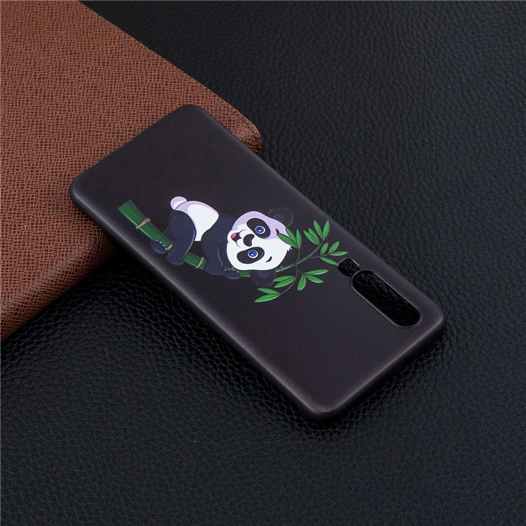 Pattern Printing Embossment Soft TPU Cell Phone Shell for Huawei P30 - Panda Pattern-3