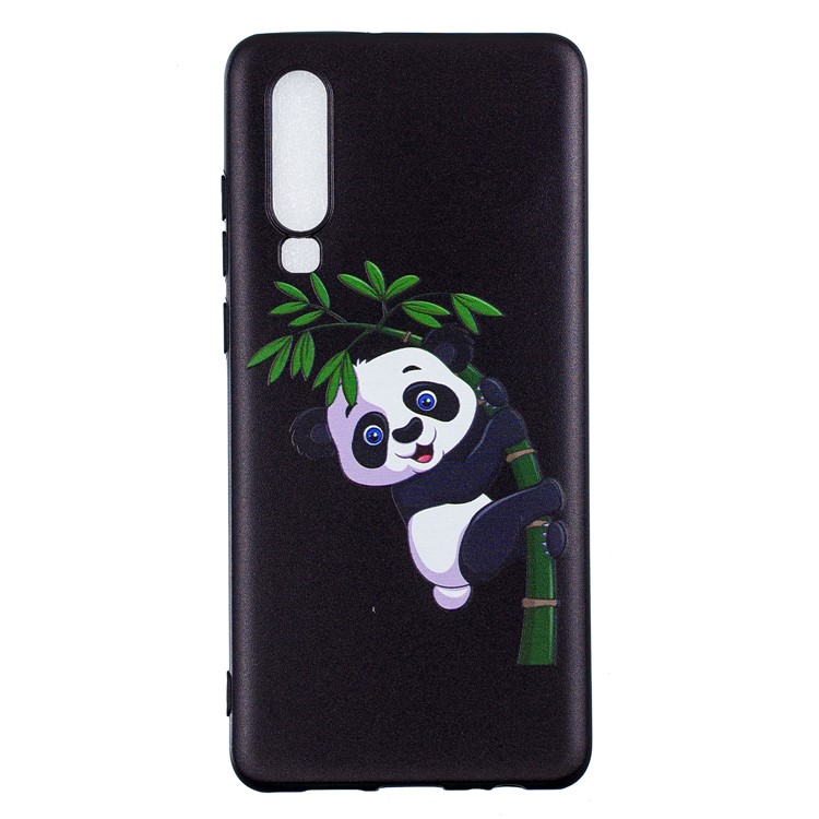 Pattern Printing Embossment Soft TPU Cell Phone Shell for Huawei P30 - Panda Pattern-4