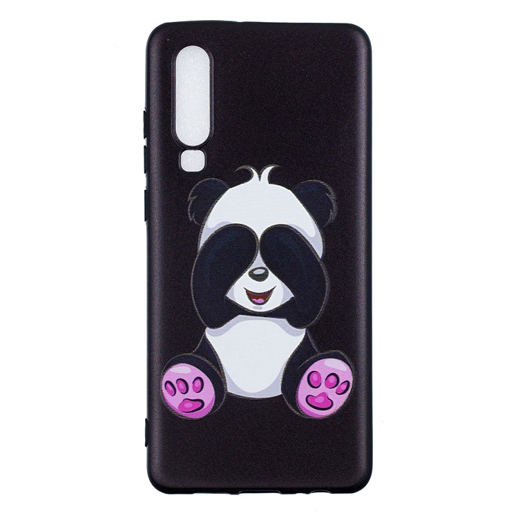 Pattern Printing Embossment Soft TPU Mobile Casing for Huawei P30 - Cute Panda-4