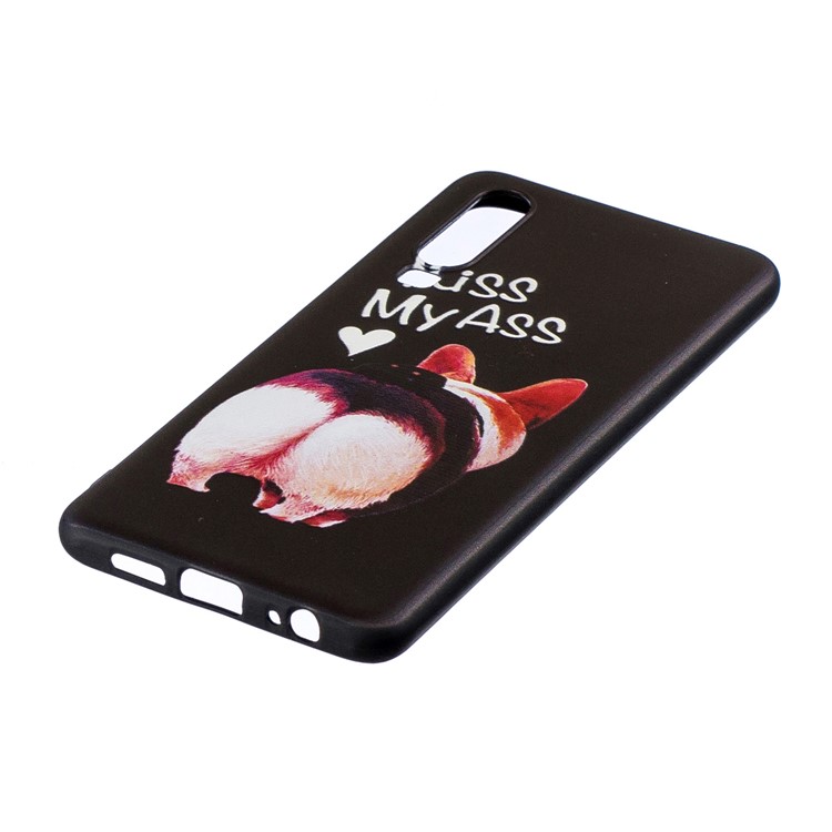 Pattern Printing Embossment Soft TPU Mobile Cover for Huawei P30 - Kiss My Ass-5
