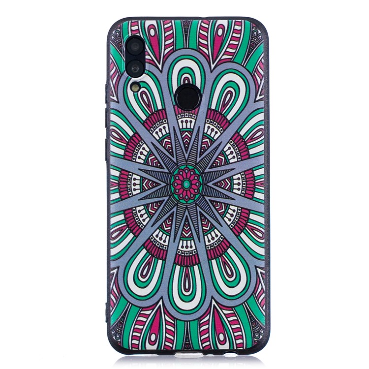 Estojo De TPU Em Relevo Para Huawei P Inteligente (2019) / Honrar 10 Lite - Padrão De Tribo Clássico-2
