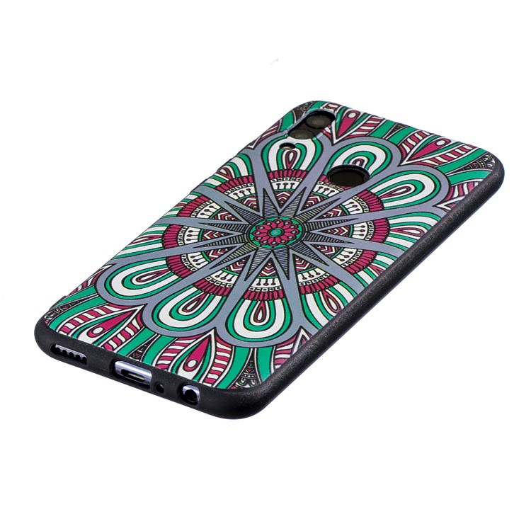 Estojo De TPU Em Relevo Para Huawei P Inteligente (2019) / Honrar 10 Lite - Padrão De Tribo Clássico-3
