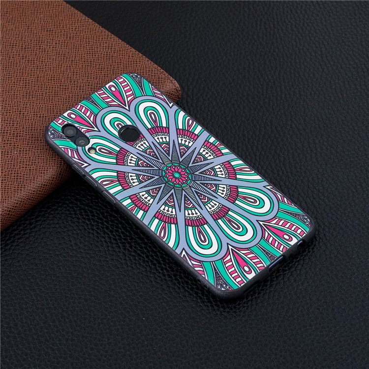 Estojo De TPU Em Relevo Para Huawei P Inteligente (2019) / Honrar 10 Lite - Padrão De Tribo Clássico-6