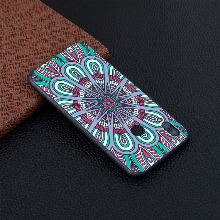 Estojo De TPU Em Relevo Para Huawei P Inteligente (2019) / Honrar 10 Lite - Padrão De Tribo Clássico-7