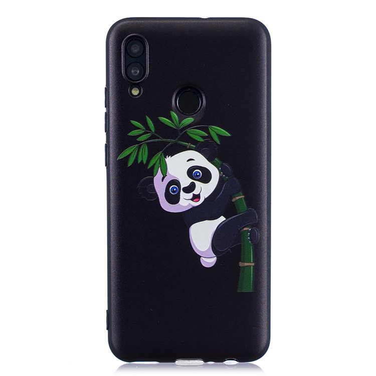 Embossed Pattern TPU Phone Casing for Huawei P Smart (2019) / Honor 10 Lite - Panda and Bamboo-2