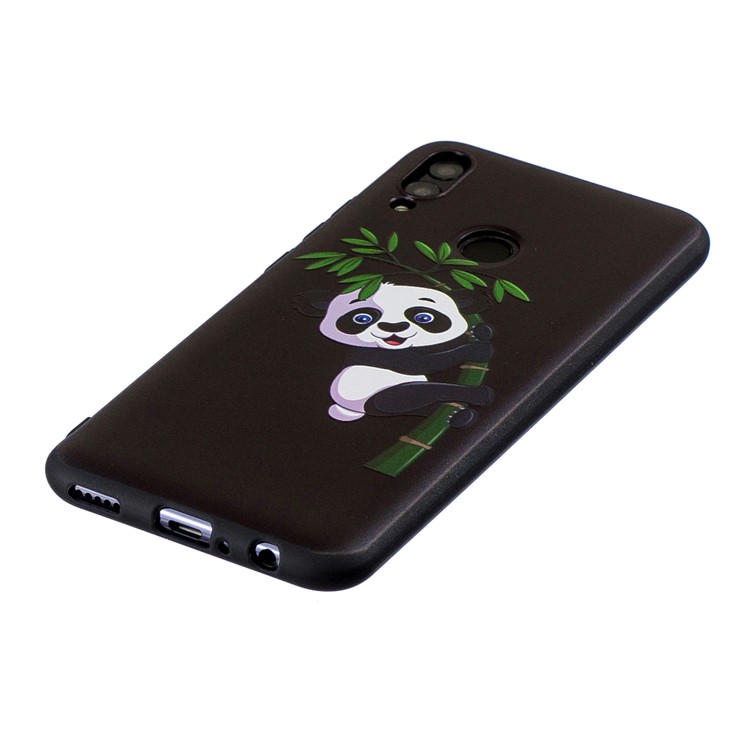Embossed Pattern TPU Phone Casing for Huawei P Smart (2019) / Honor 10 Lite - Panda and Bamboo-3