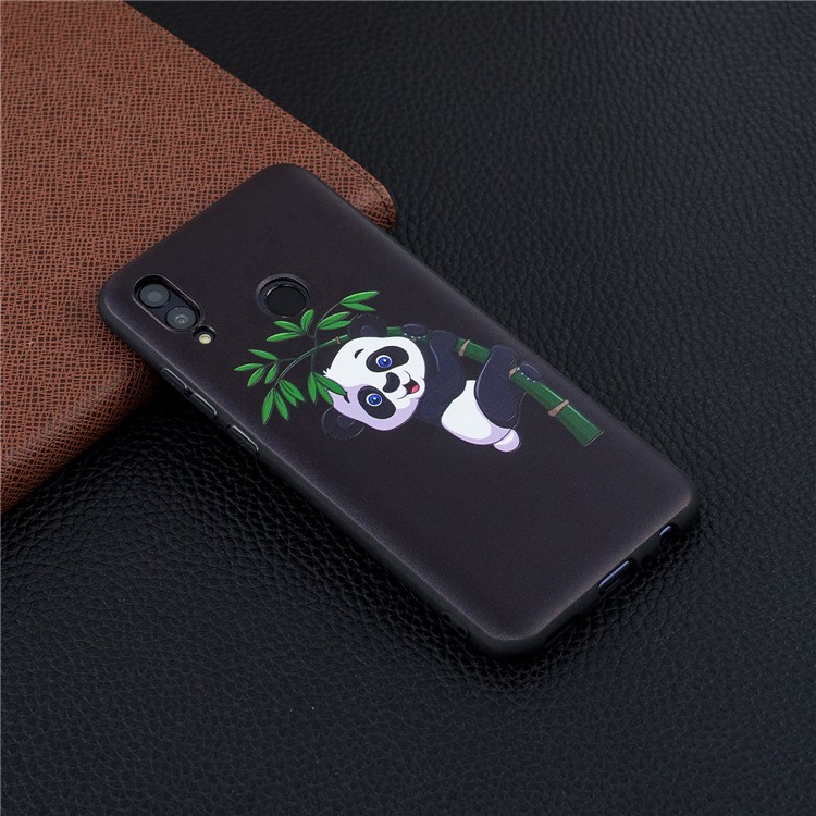 Embossed Pattern TPU Phone Casing for Huawei P Smart (2019) / Honor 10 Lite - Panda and Bamboo-6