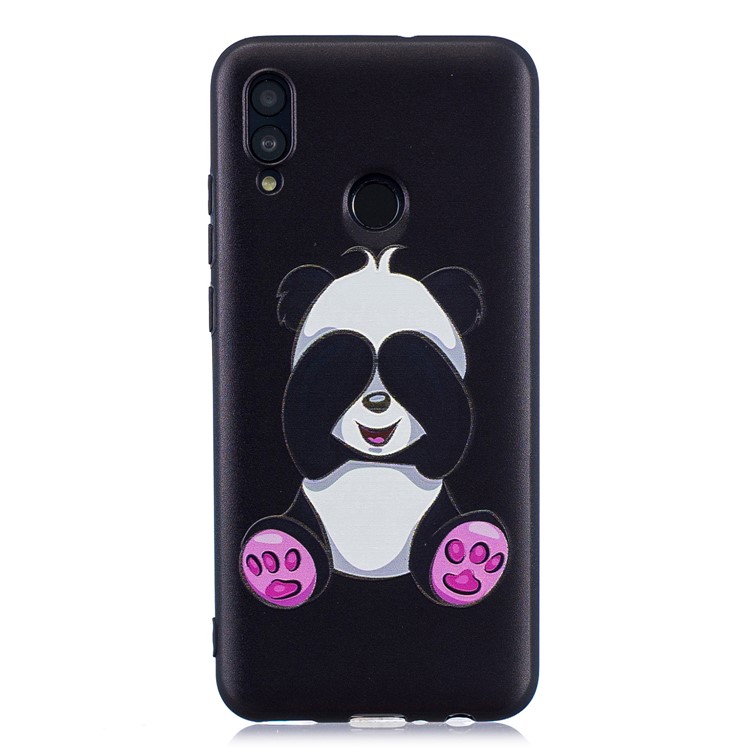 Couverture En Relief De Téléphone Portable En TPU Pour Huawei P Smart (2019) / Honneur 10 Lite - Adorable Panda-2