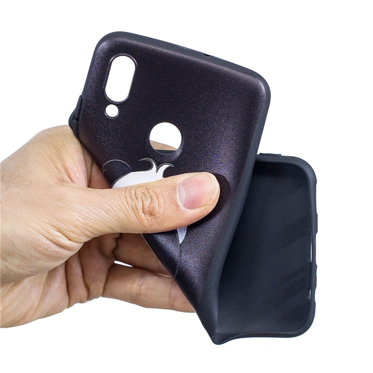 Couverture En Relief De Téléphone Portable En TPU Pour Huawei P Smart (2019) / Honneur 10 Lite - Adorable Panda-5