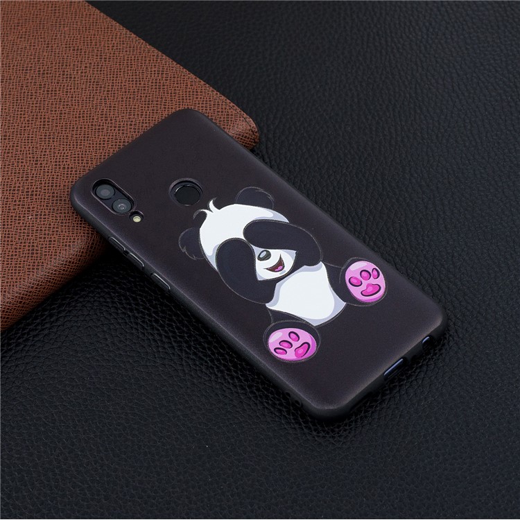 Couverture En Relief De Téléphone Portable En TPU Pour Huawei P Smart (2019) / Honneur 10 Lite - Adorable Panda-6