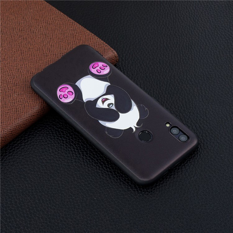 Couverture En Relief De Téléphone Portable En TPU Pour Huawei P Smart (2019) / Honneur 10 Lite - Adorable Panda-7