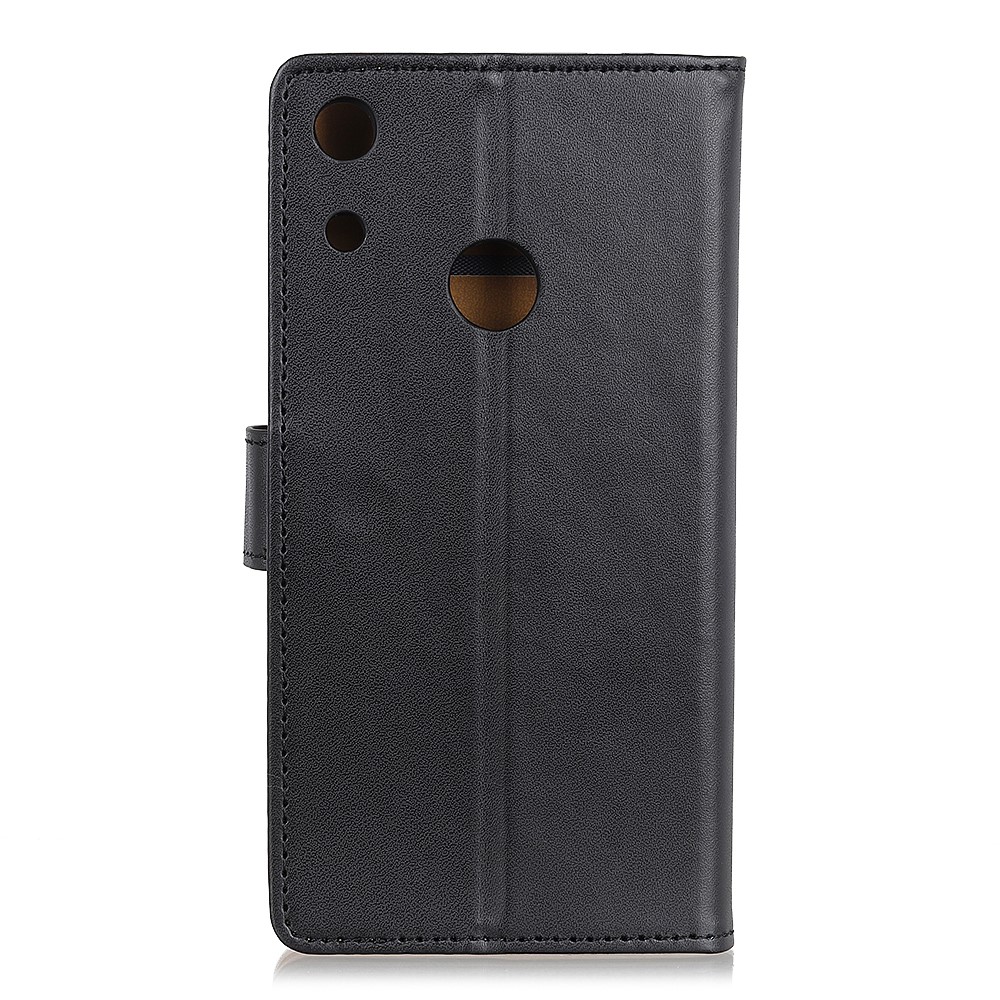 Brieftasche Stand Flip PU-Leder Mobile Shell-Gehäuse Für Huawei-Ehre 8a - Schwarz