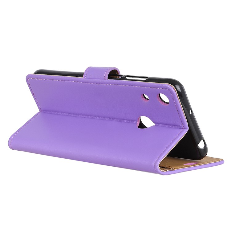 Wallet Stand Flip PU Leather Case for Huawei Honor 8A - Purple-3