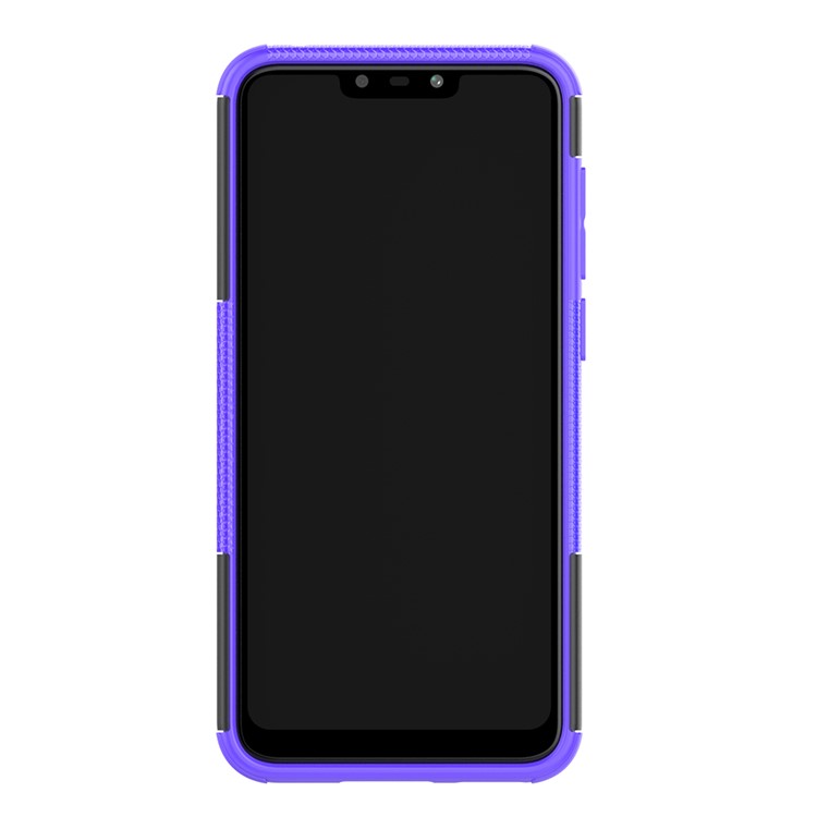 Cool Tyre Kickstand PC + TPU Hybrid Protection Shell for Huawei Honor 8C - Purple-3