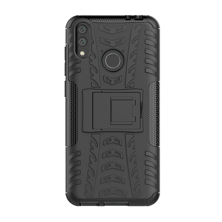 Cool Tyre Kickstand PC + TPU Hybrid Mobile Cover for Huawei Honor 8C - Black-2
