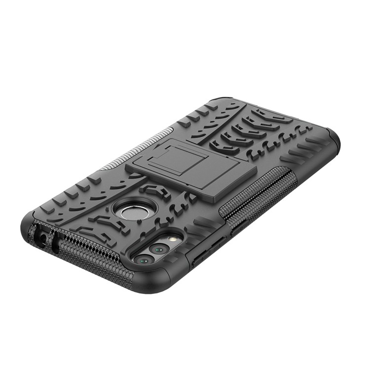 Cool Tyre Kickstand PC + TPU Hybrid Mobile Cover for Huawei Honor 8C - Black-7