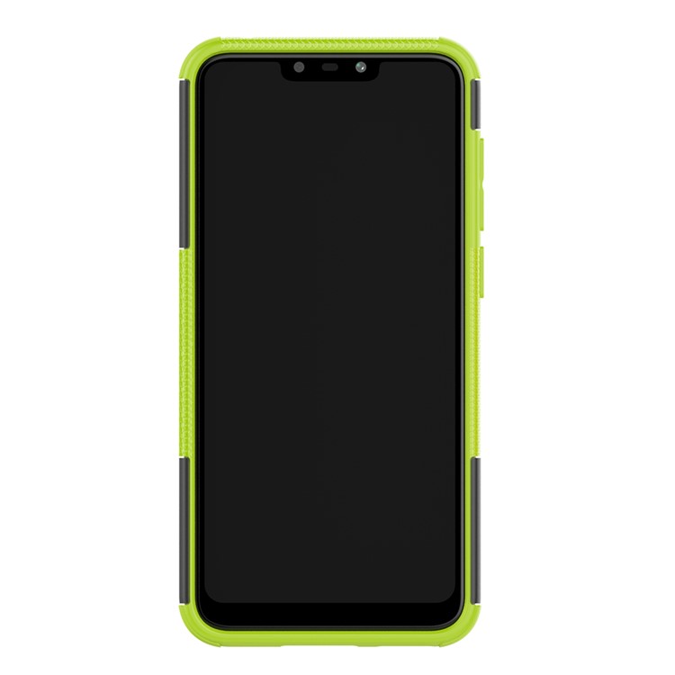 Cool Tyre Kickstand PC + TPU Hybrid Cellphone Cover for Huawei Honor 8C - Green-3
