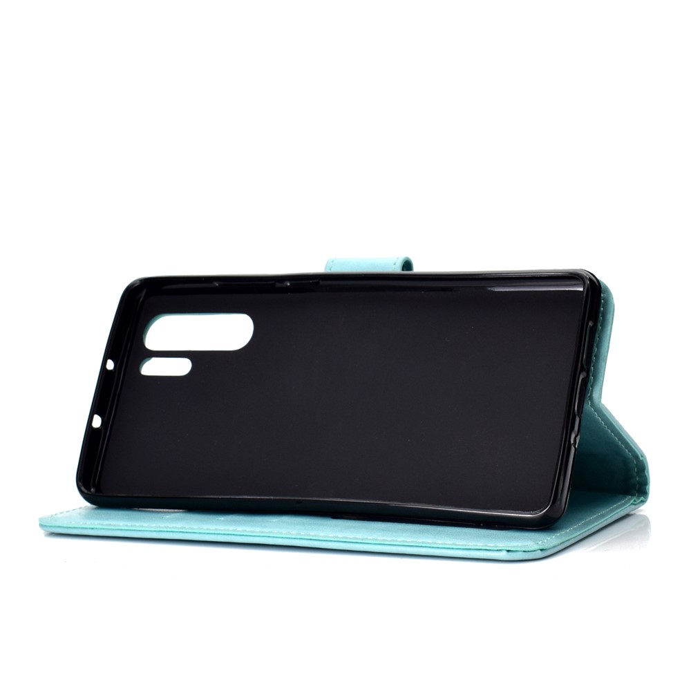 Imprinted Mandala Pattern PU Leather Protection Mobile Phone Cover for Huawei P30 Pro - Cyan-5