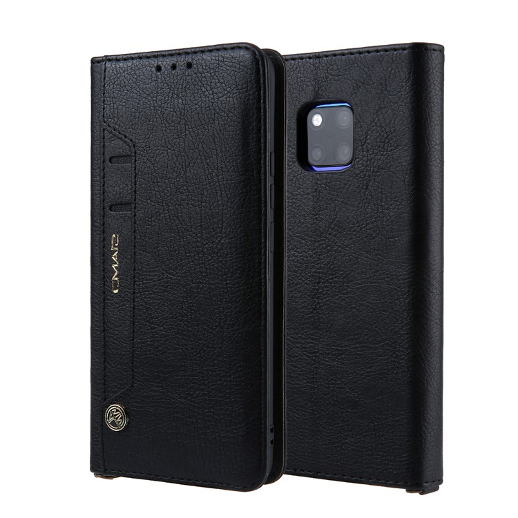 CMAI2 PU Leather Stand Wallet Mobile Case for Huawei Mate 20 Pro - Black-1